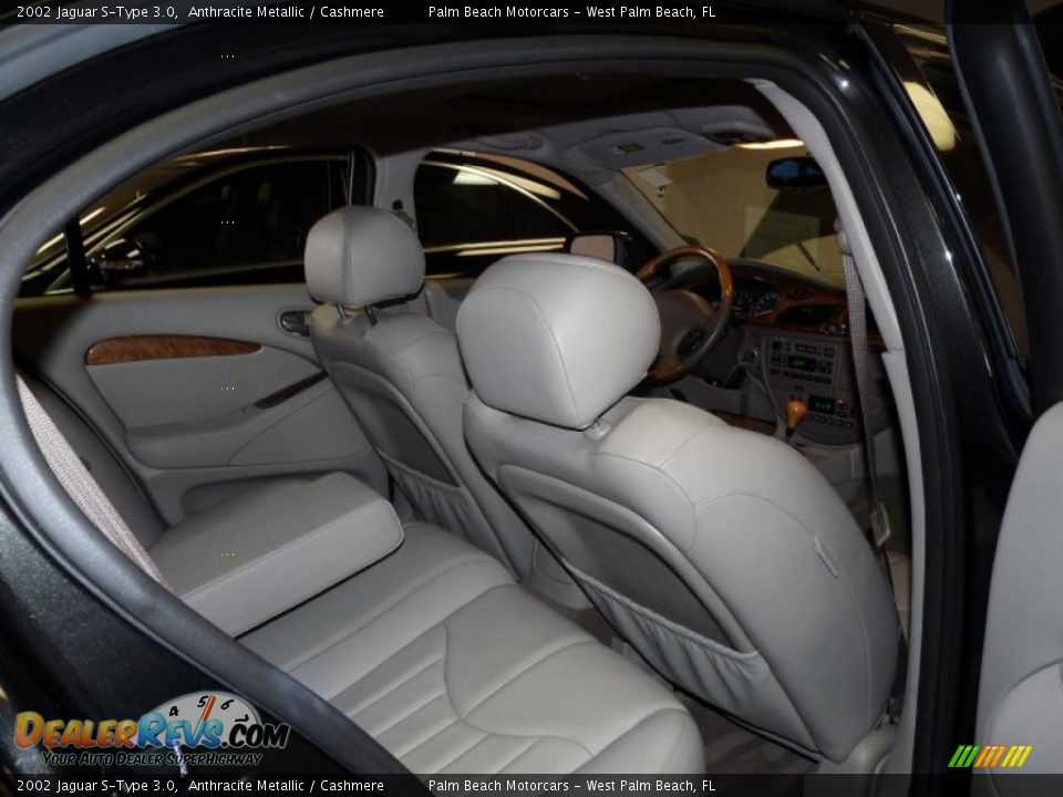2002 Jaguar S-Type 3.0 Anthracite Metallic / Cashmere Photo #23