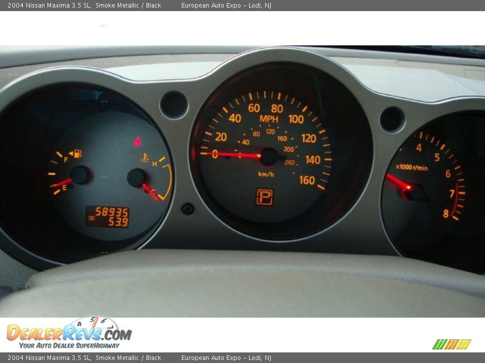 2004 Nissan Maxima 3.5 SL Smoke Metallic / Black Photo #8