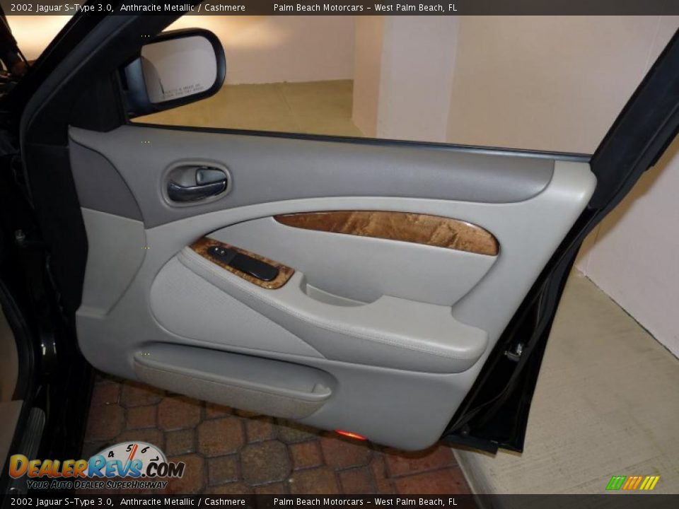 2002 Jaguar S-Type 3.0 Anthracite Metallic / Cashmere Photo #26