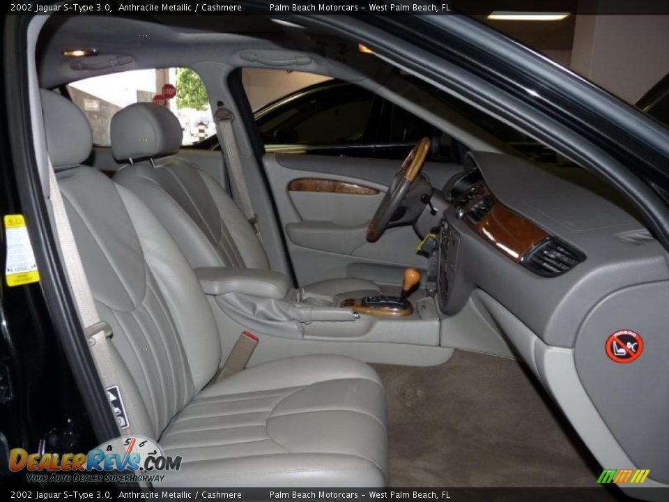 2002 Jaguar S-Type 3.0 Anthracite Metallic / Cashmere Photo #27