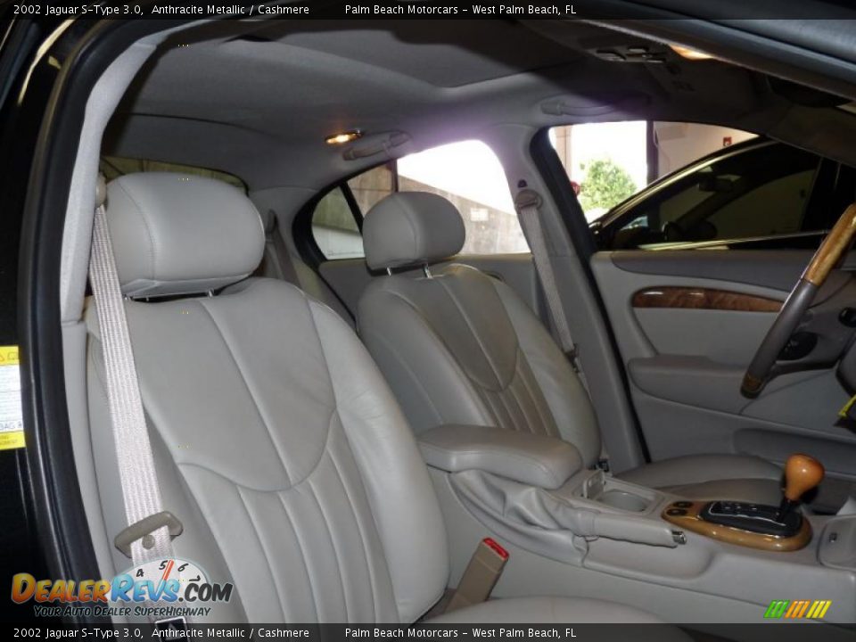 2002 Jaguar S-Type 3.0 Anthracite Metallic / Cashmere Photo #28