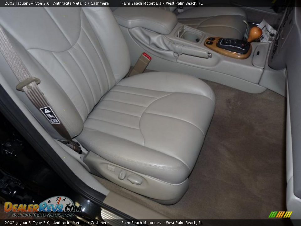 2002 Jaguar S-Type 3.0 Anthracite Metallic / Cashmere Photo #29