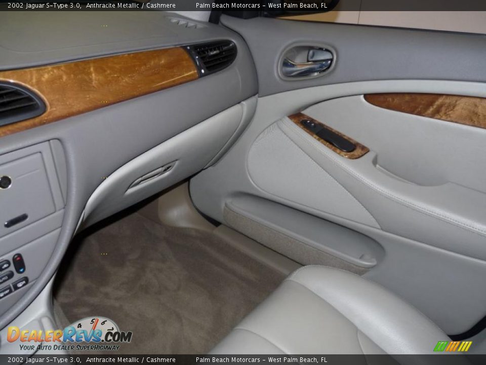 2002 Jaguar S-Type 3.0 Anthracite Metallic / Cashmere Photo #30