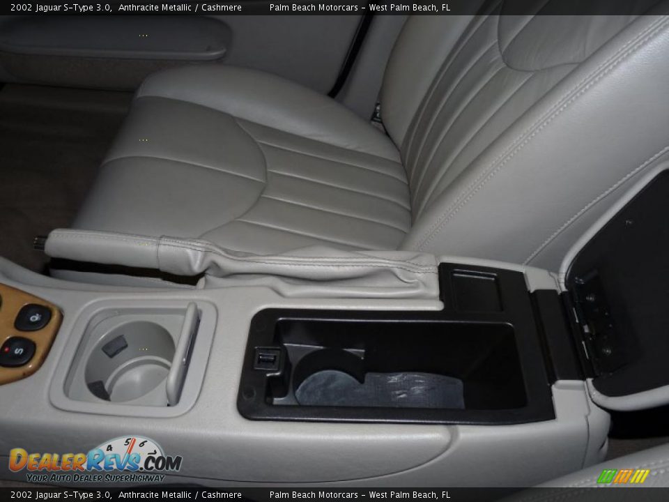 2002 Jaguar S-Type 3.0 Anthracite Metallic / Cashmere Photo #33
