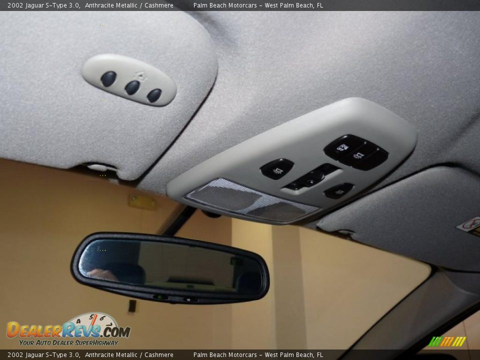 2002 Jaguar S-Type 3.0 Anthracite Metallic / Cashmere Photo #34