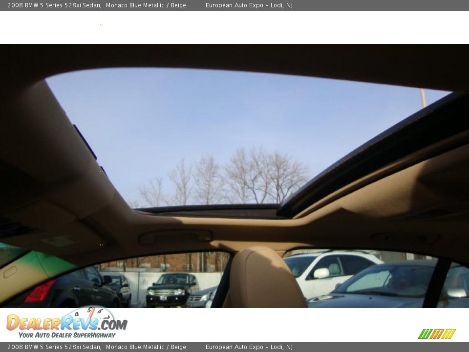 2008 BMW 5 Series 528xi Sedan Monaco Blue Metallic / Beige Photo #8