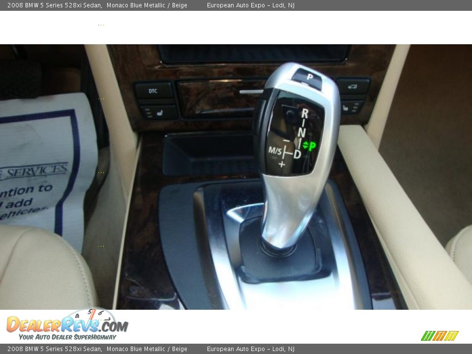 2008 BMW 5 Series 528xi Sedan Monaco Blue Metallic / Beige Photo #9
