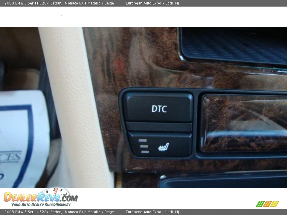 2008 BMW 5 Series 528xi Sedan Monaco Blue Metallic / Beige Photo #12