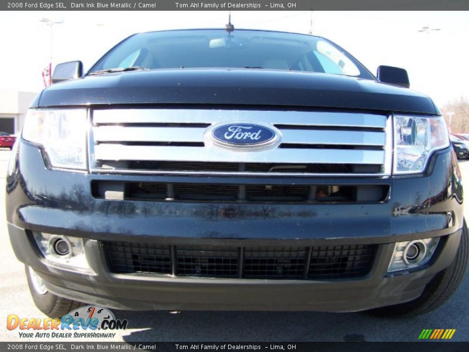2008 Ford Edge SEL Dark Ink Blue Metallic / Camel Photo #3