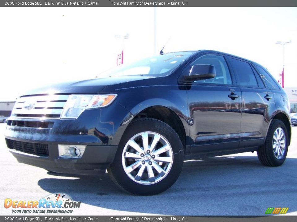 2008 Ford Edge SEL Dark Ink Blue Metallic / Camel Photo #5