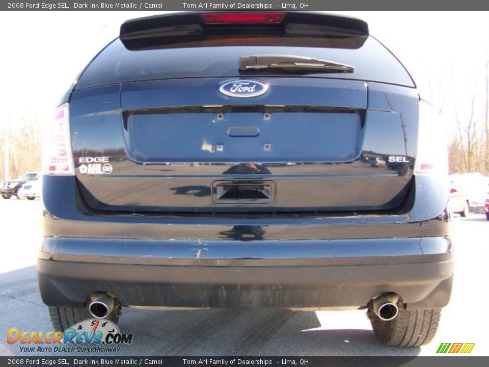2008 Ford Edge SEL Dark Ink Blue Metallic / Camel Photo #6