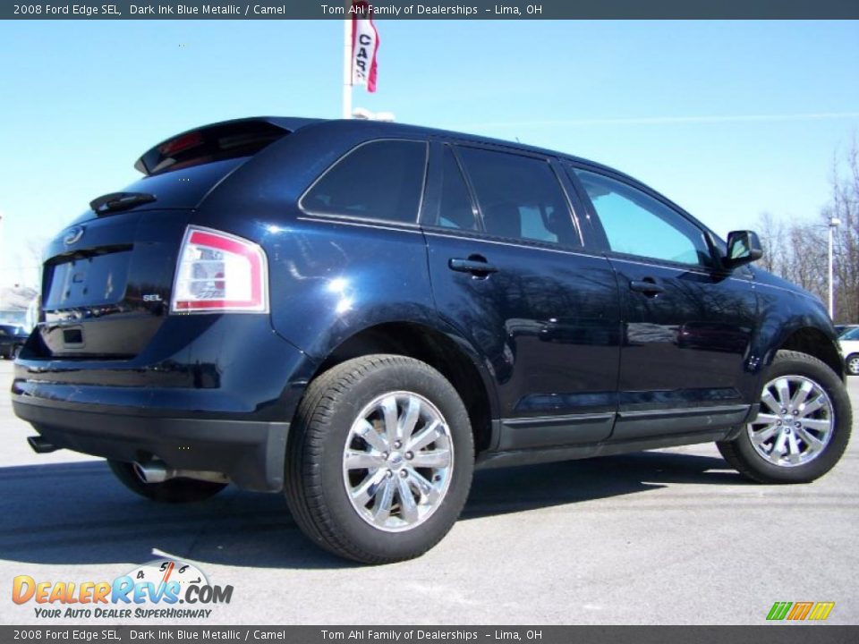 2008 Ford Edge SEL Dark Ink Blue Metallic / Camel Photo #7