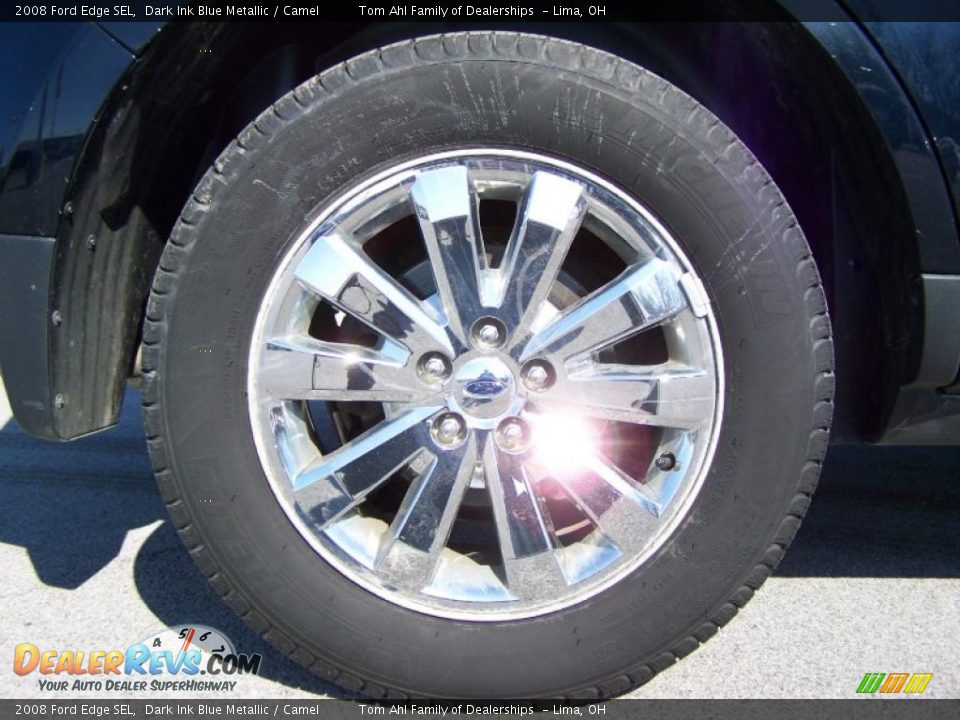 2008 Ford Edge SEL Dark Ink Blue Metallic / Camel Photo #8