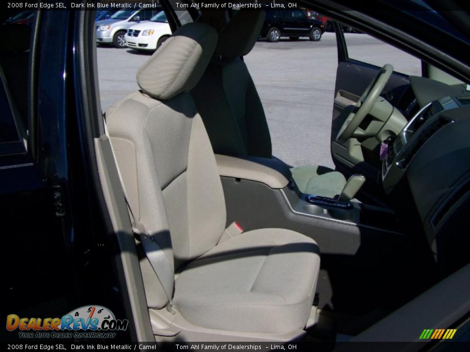 2008 Ford Edge SEL Dark Ink Blue Metallic / Camel Photo #14