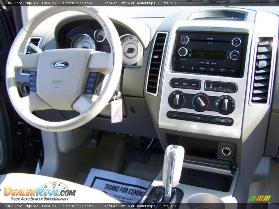 2008 Ford Edge SEL Dark Ink Blue Metallic / Camel Photo #15