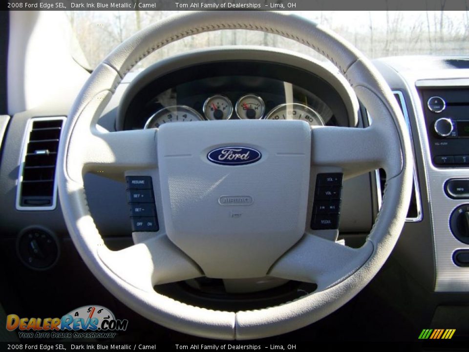 2008 Ford Edge SEL Dark Ink Blue Metallic / Camel Photo #18