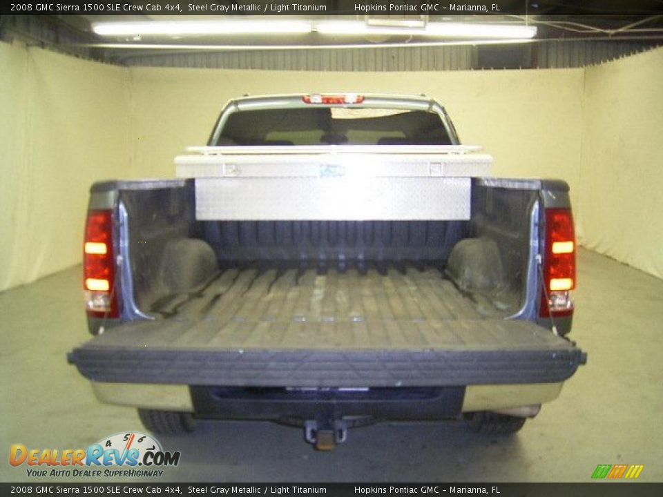 2008 GMC Sierra 1500 SLE Crew Cab 4x4 Steel Gray Metallic / Light Titanium Photo #12