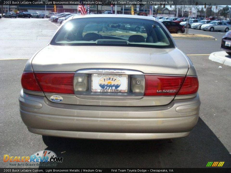 2003 Buick LeSabre Custom Light Bronzemist Metallic / Medium Gray Photo #5