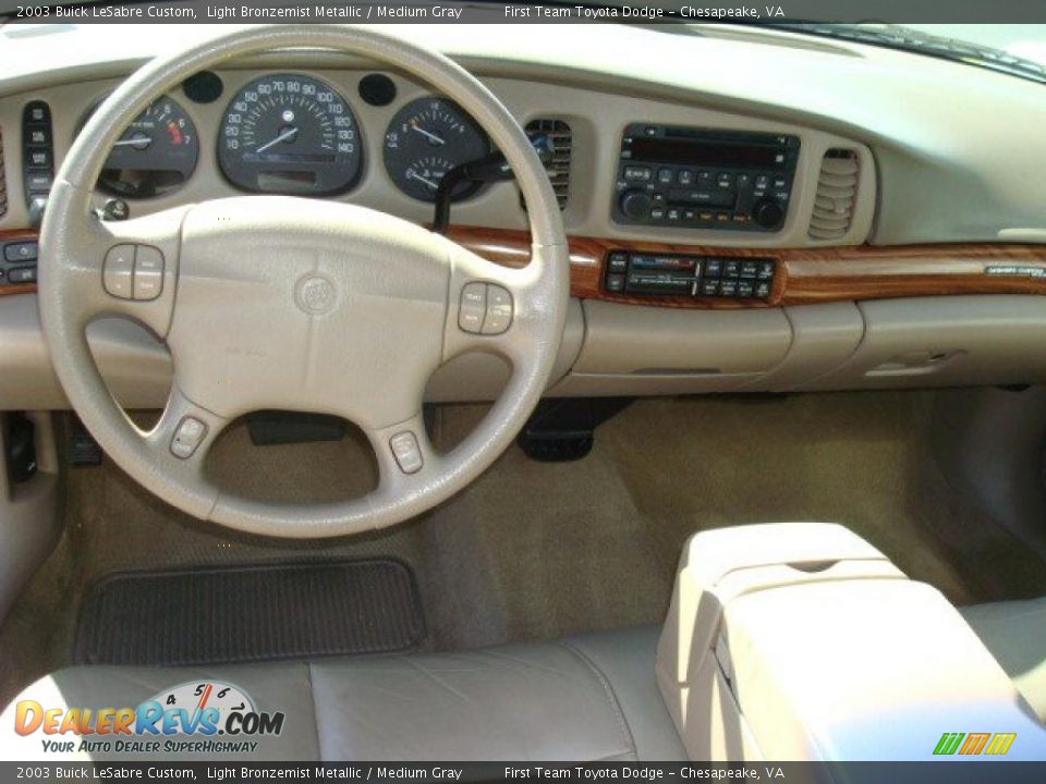 2003 Buick LeSabre Custom Light Bronzemist Metallic / Medium Gray Photo #12