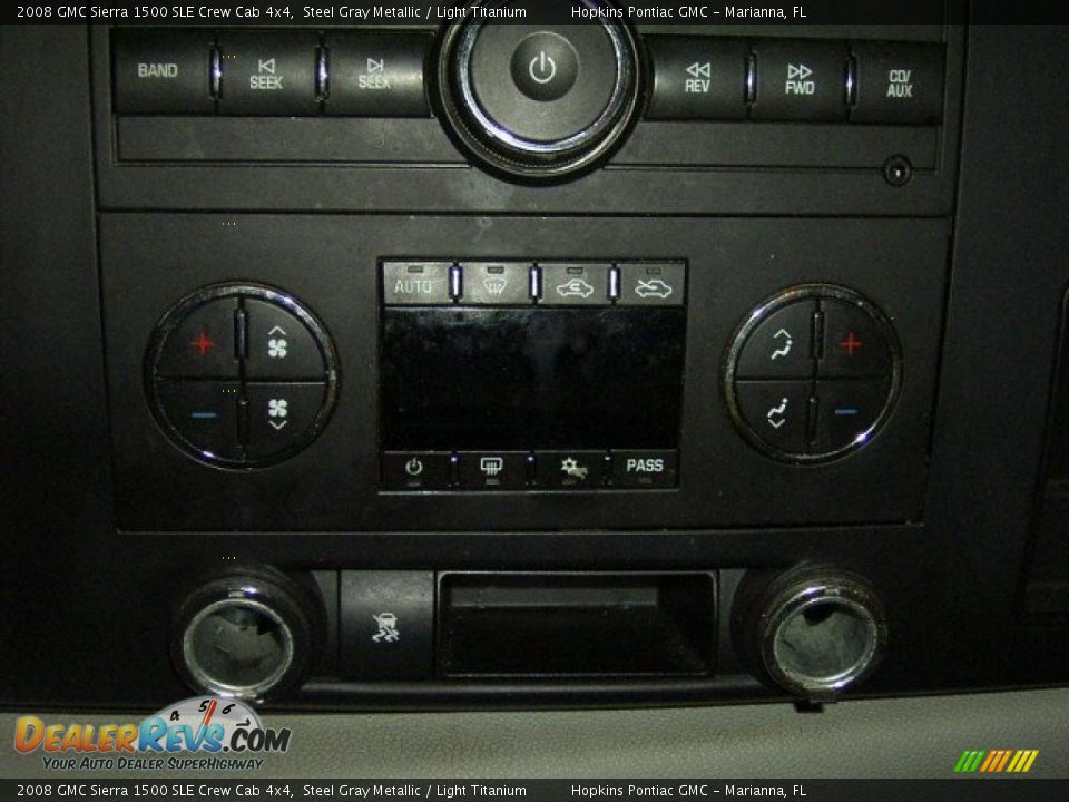 2008 GMC Sierra 1500 SLE Crew Cab 4x4 Steel Gray Metallic / Light Titanium Photo #33