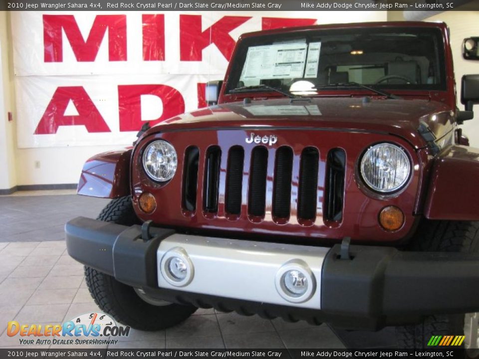 2010 Jeep Wrangler Sahara 4x4 Red Rock Crystal Pearl / Dark Slate Gray/Medium Slate Gray Photo #2