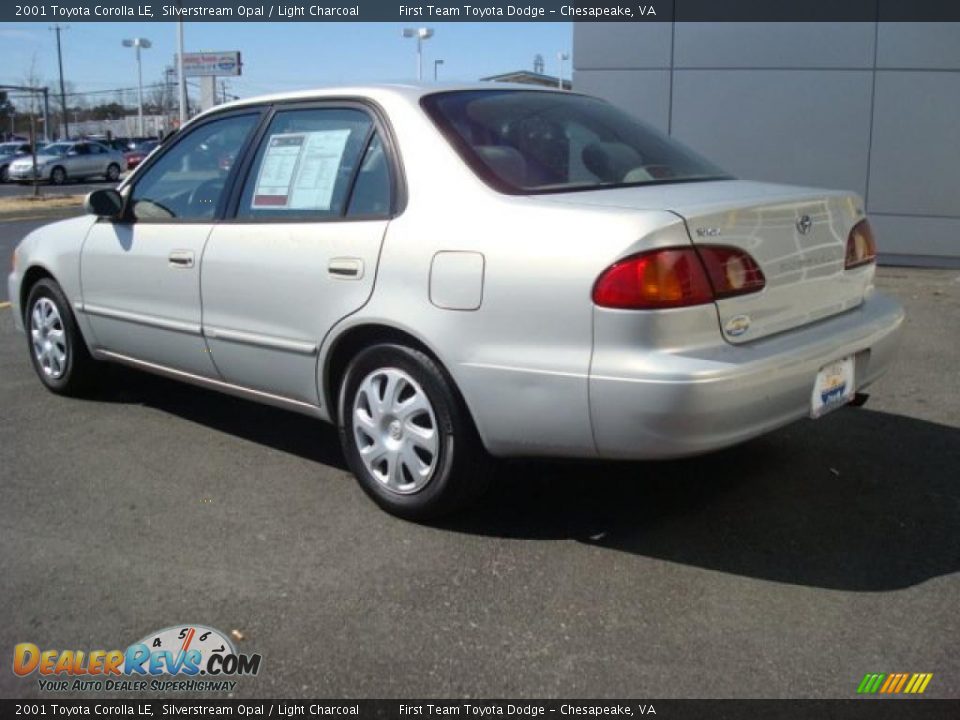 2001 Toyota Corolla LE Silverstream Opal / Light Charcoal Photo #4