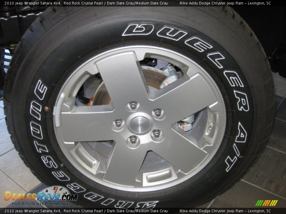 2010 Jeep Wrangler Sahara 4x4 Red Rock Crystal Pearl / Dark Slate Gray/Medium Slate Gray Photo #6