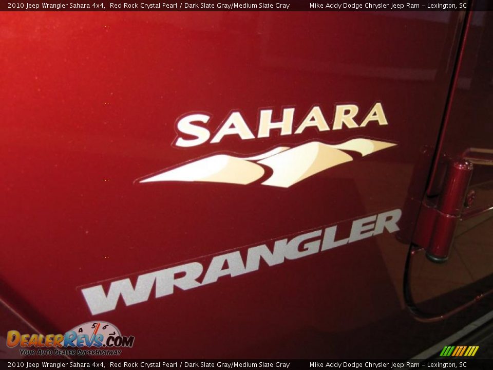 2010 Jeep Wrangler Sahara 4x4 Red Rock Crystal Pearl / Dark Slate Gray/Medium Slate Gray Photo #8