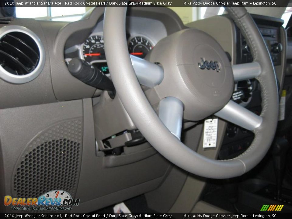 2010 Jeep Wrangler Sahara 4x4 Red Rock Crystal Pearl / Dark Slate Gray/Medium Slate Gray Photo #13