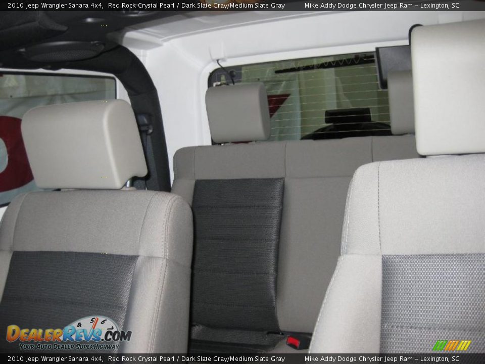 2010 Jeep Wrangler Sahara 4x4 Red Rock Crystal Pearl / Dark Slate Gray/Medium Slate Gray Photo #14