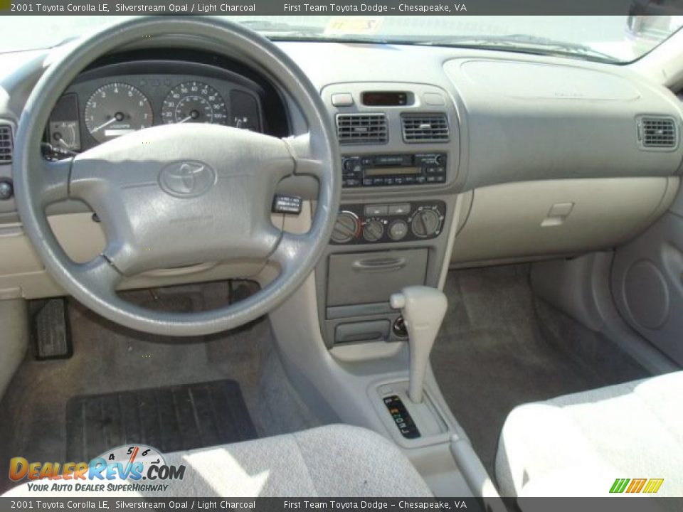 2001 Toyota Corolla LE Silverstream Opal / Light Charcoal Photo #12