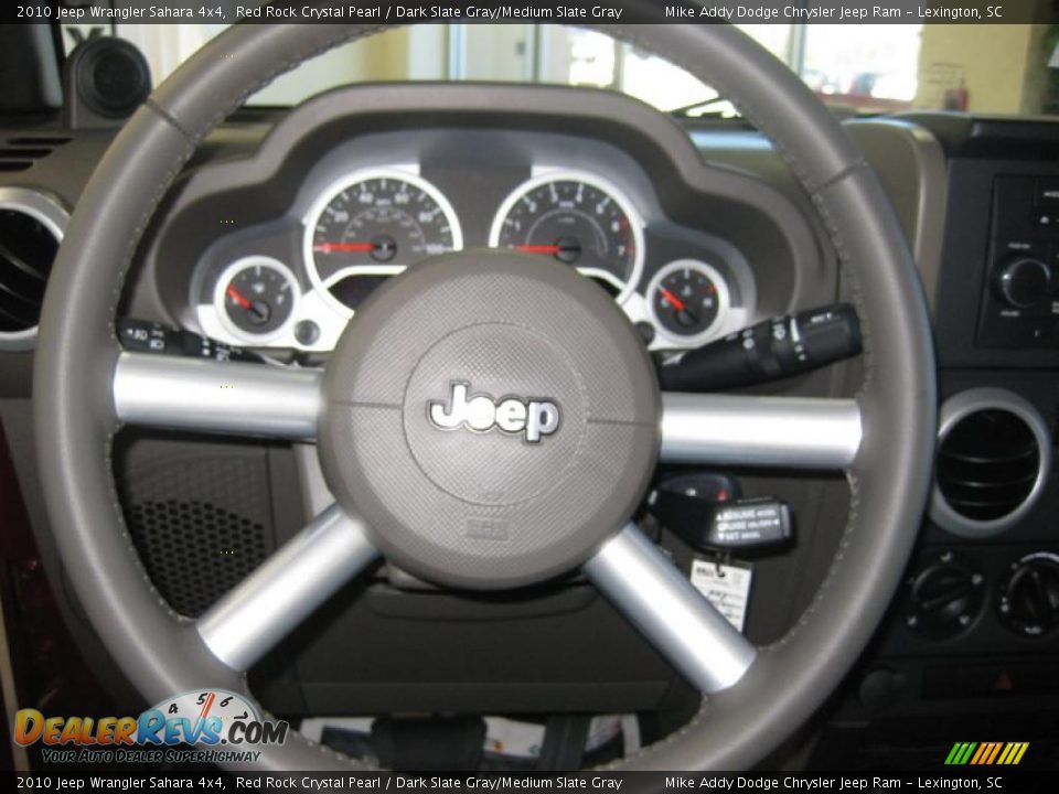 2010 Jeep Wrangler Sahara 4x4 Red Rock Crystal Pearl / Dark Slate Gray/Medium Slate Gray Photo #17