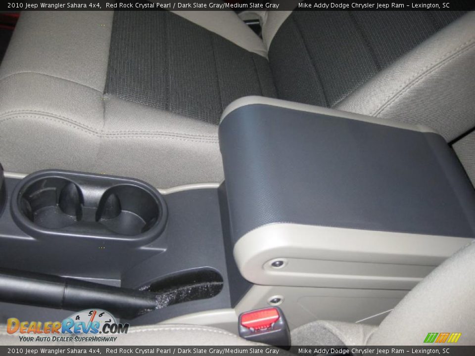 2010 Jeep Wrangler Sahara 4x4 Red Rock Crystal Pearl / Dark Slate Gray/Medium Slate Gray Photo #18