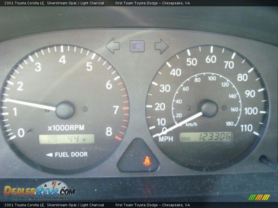 2001 Toyota Corolla LE Silverstream Opal / Light Charcoal Photo #17