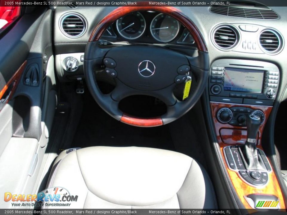 2005 Mercedes-Benz SL 500 Roadster Mars Red / designo Graphite/Black Photo #21