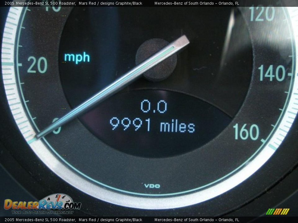 2005 Mercedes-Benz SL 500 Roadster Mars Red / designo Graphite/Black Photo #23
