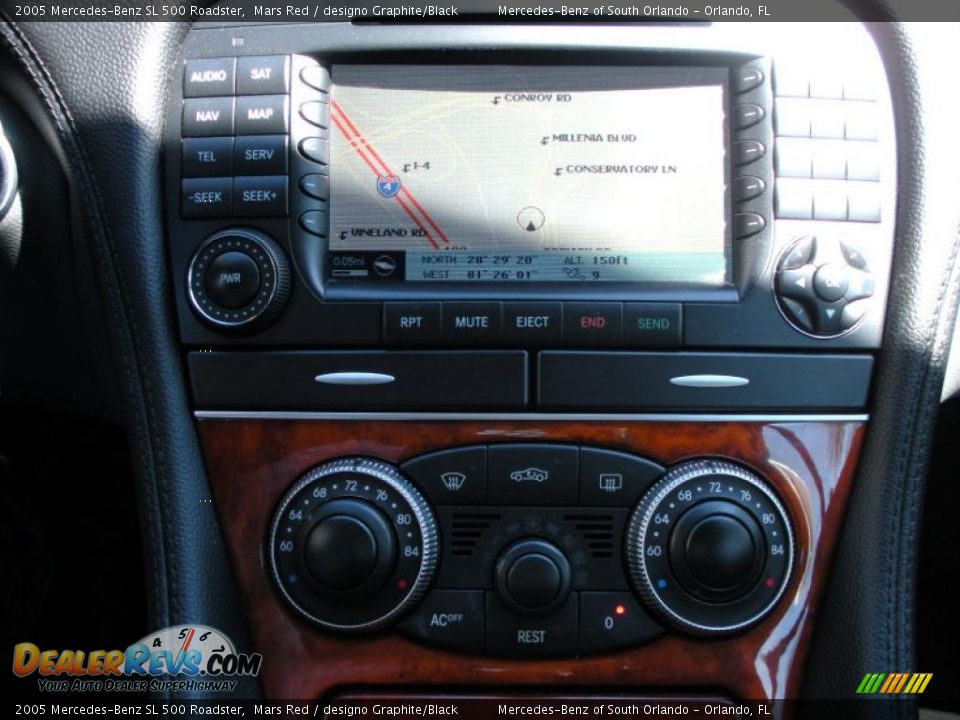 2005 Mercedes-Benz SL 500 Roadster Mars Red / designo Graphite/Black Photo #24