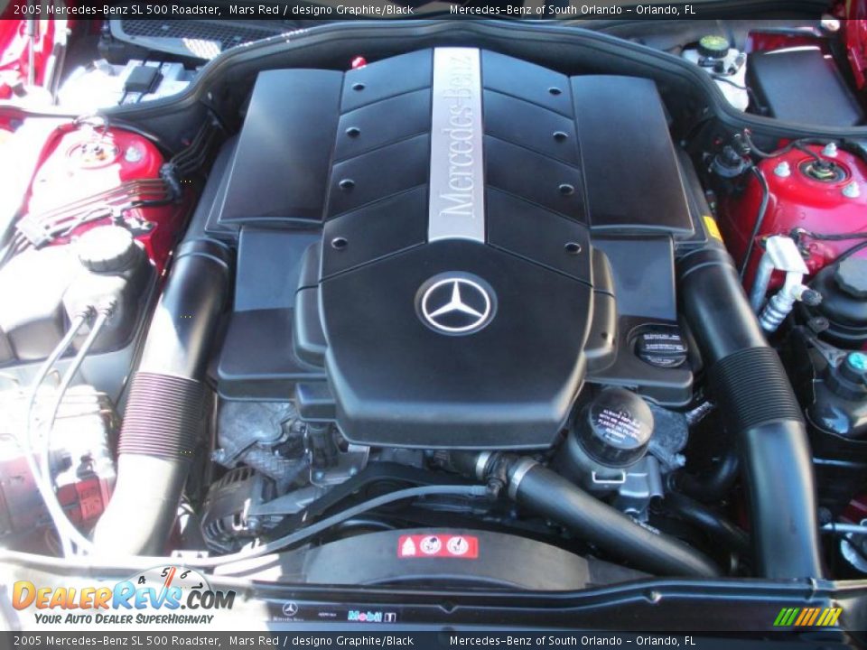 2005 Mercedes-Benz SL 500 Roadster Mars Red / designo Graphite/Black Photo #27