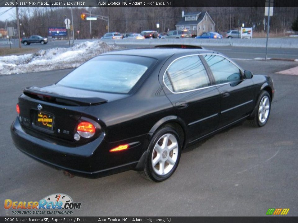 2000 Nissan Maxima SE Super Black / Frost Photo #3