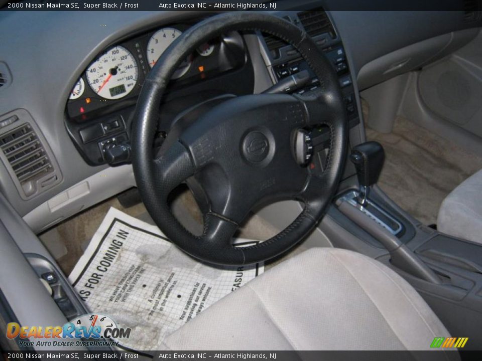 2000 Nissan Maxima SE Super Black / Frost Photo #5