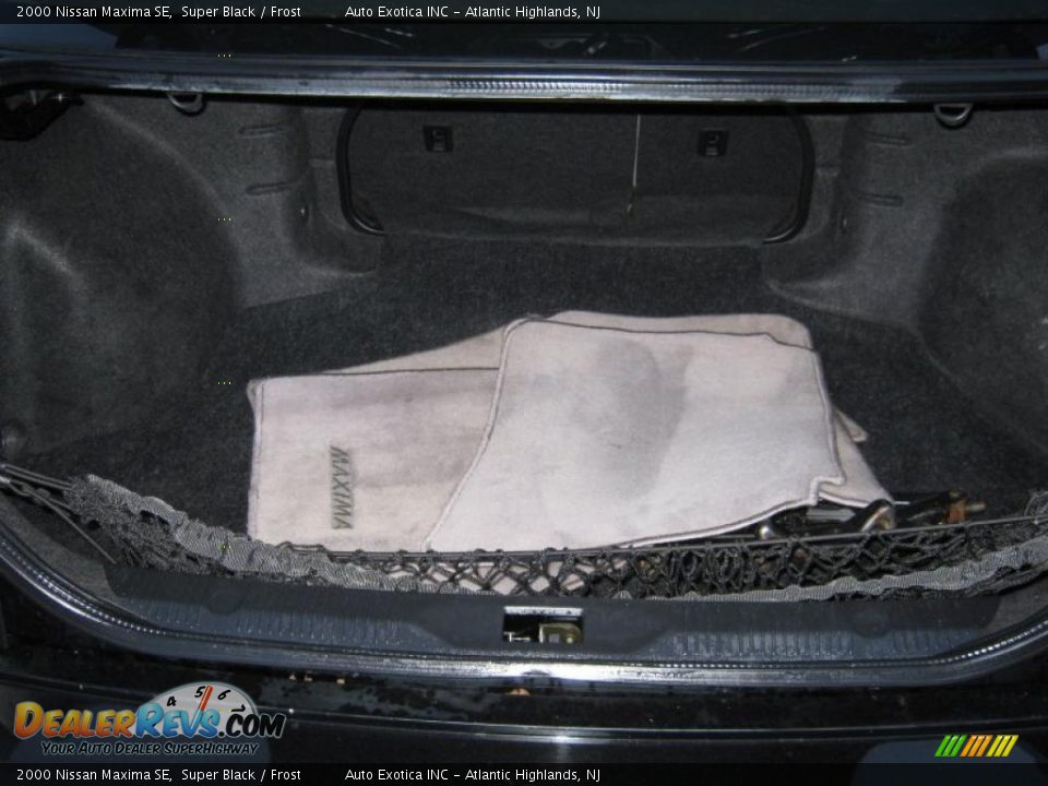 2000 Nissan Maxima SE Super Black / Frost Photo #8