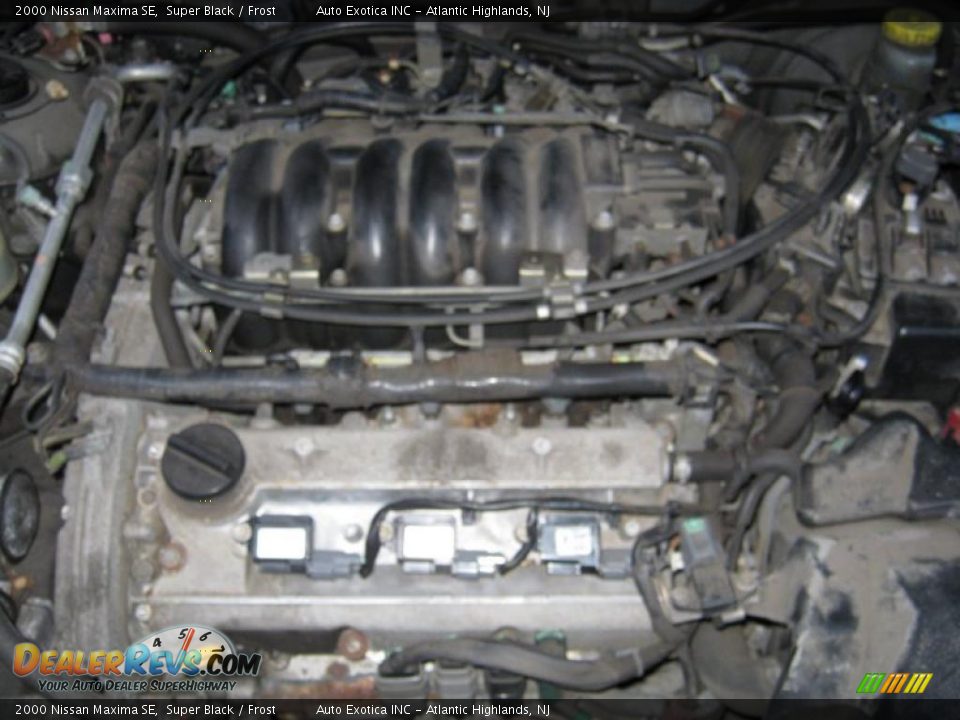 2000 Nissan Maxima SE Super Black / Frost Photo #9