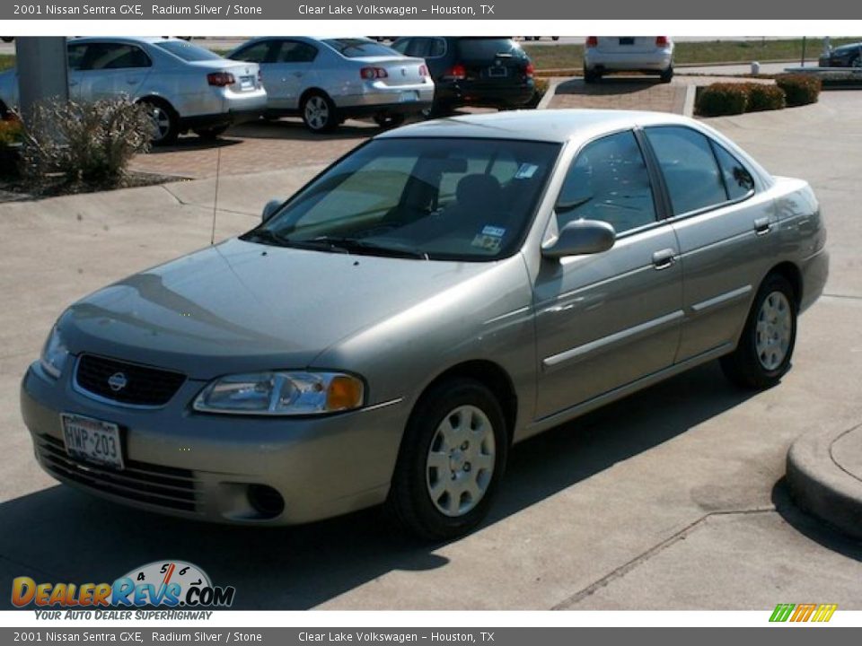2001 Nissan Sentra GXE Radium Silver / Stone Photo #3