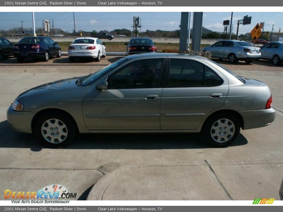 2001 Nissan Sentra GXE Radium Silver / Stone Photo #12