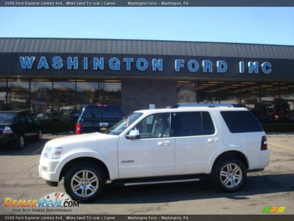 2008 Ford Explorer Limited 4x4 White Sand Tri coat / Camel Photo #1