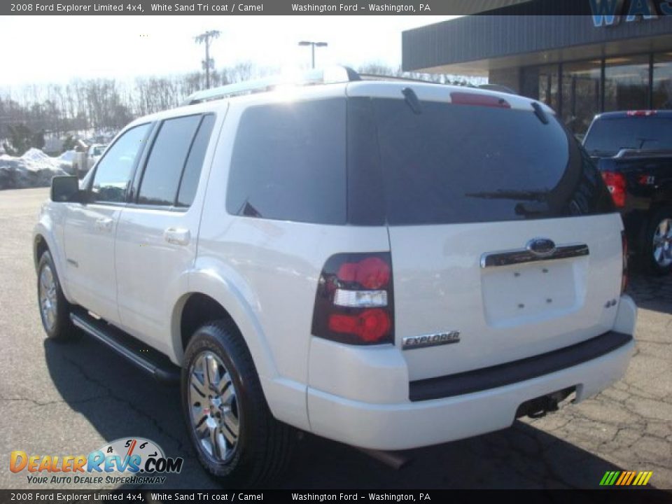 2008 Ford Explorer Limited 4x4 White Sand Tri coat / Camel Photo #2