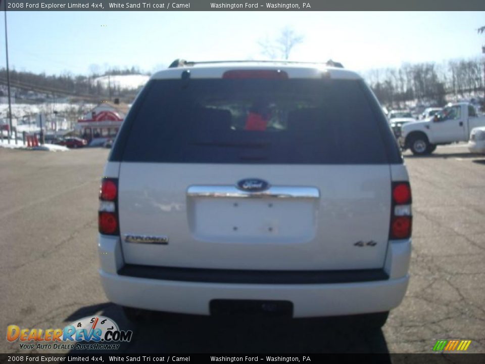 2008 Ford Explorer Limited 4x4 White Sand Tri coat / Camel Photo #3