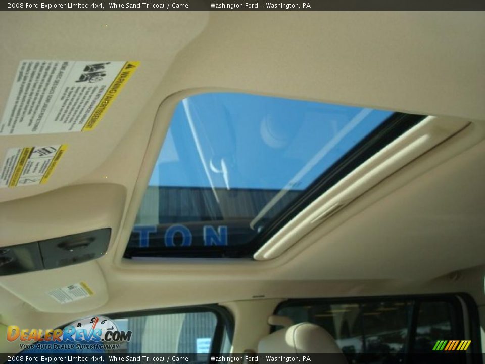 2008 Ford Explorer Limited 4x4 White Sand Tri coat / Camel Photo #8