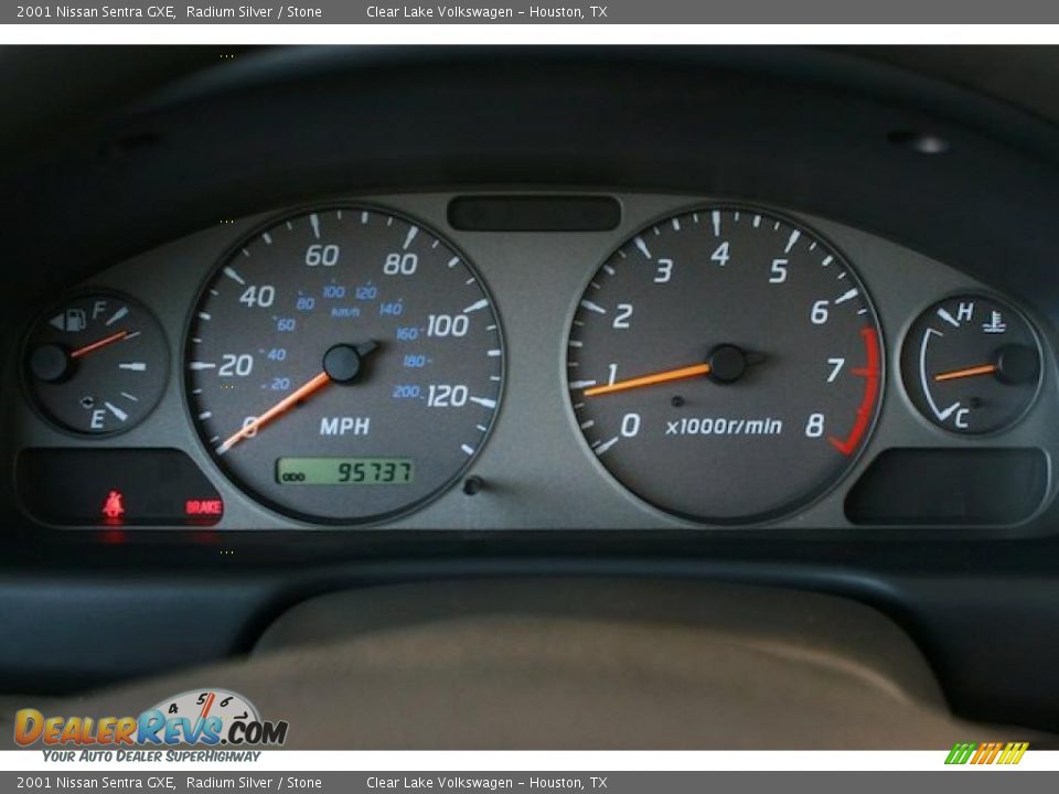 2001 Nissan Sentra GXE Radium Silver / Stone Photo #33