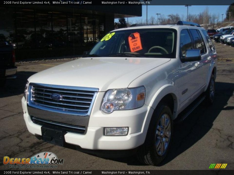 2008 Ford Explorer Limited 4x4 White Sand Tri coat / Camel Photo #11